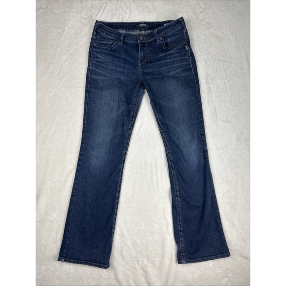 Silver Jeans Denim - Silver Suki Womens High Slim Boot Jeans 31x31 Actual 30x29 Blue Denim